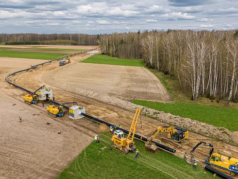 Tiefbau infrastruktur leitungsbau pipeline poland lithuania