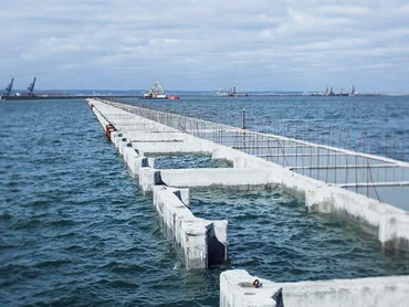 Tiefbau infrastruktur wasserbau breakwater gdansk